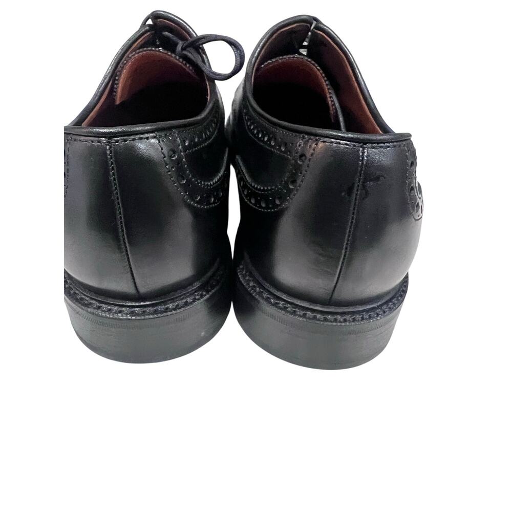 Polo Ralph Lauren Brenton Wingtip Oxford Shoes Black Leather Size 11D Spain - Picture 3 of 16